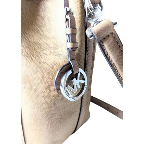 MICHAEL KORS Greenwich Saffiano Leather Bucket Satchel - Picture 9 of 9